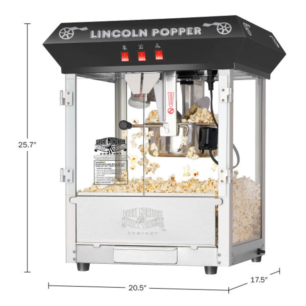 Foto 6 pulgar | Máquina de Palomitas Great Northern Lincoln De 8 Onzas Con Accesorios - Venta Internacional