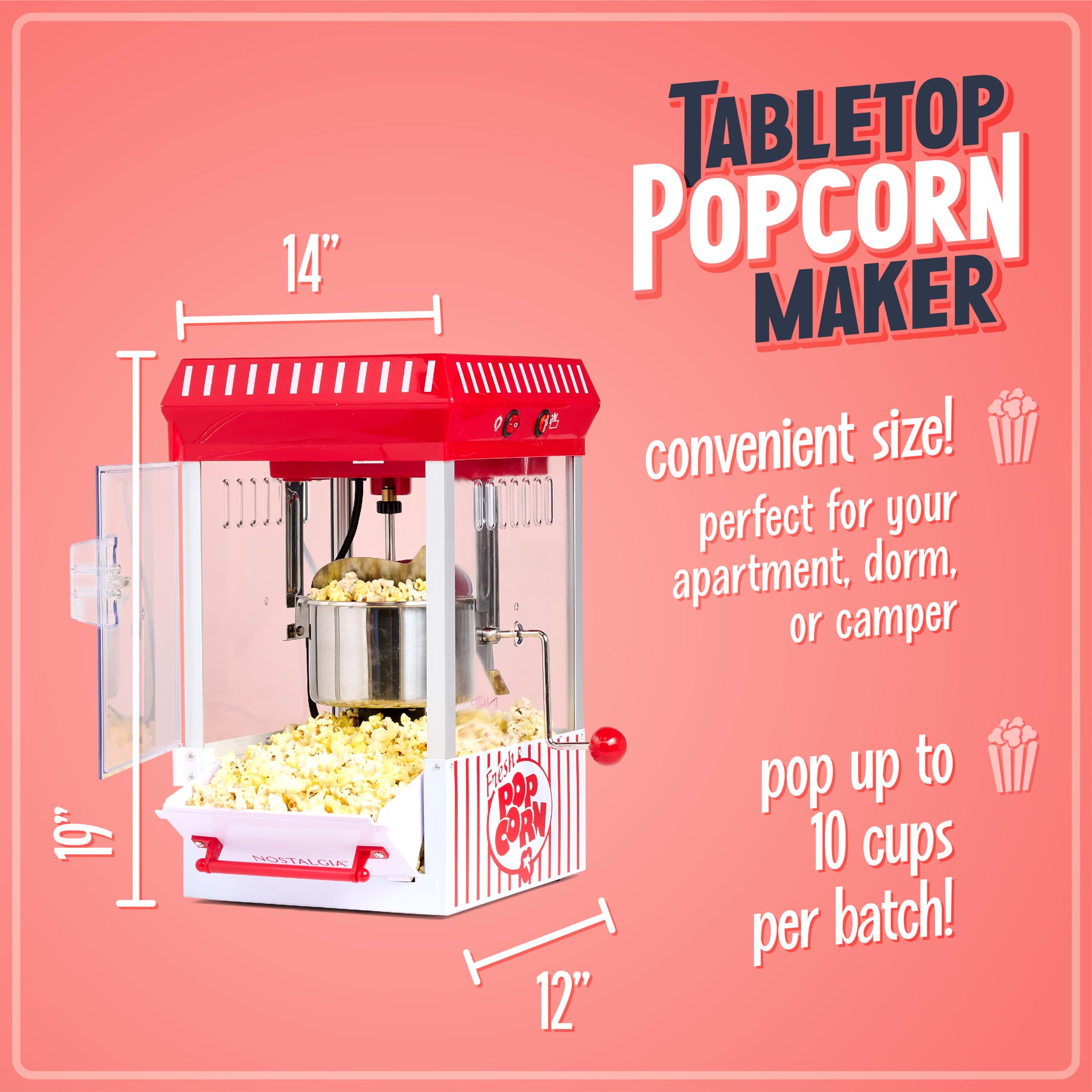 Foto 3 pulgar | Maquina Popcorn Maker Nostalgia Professional - Venta Internacional