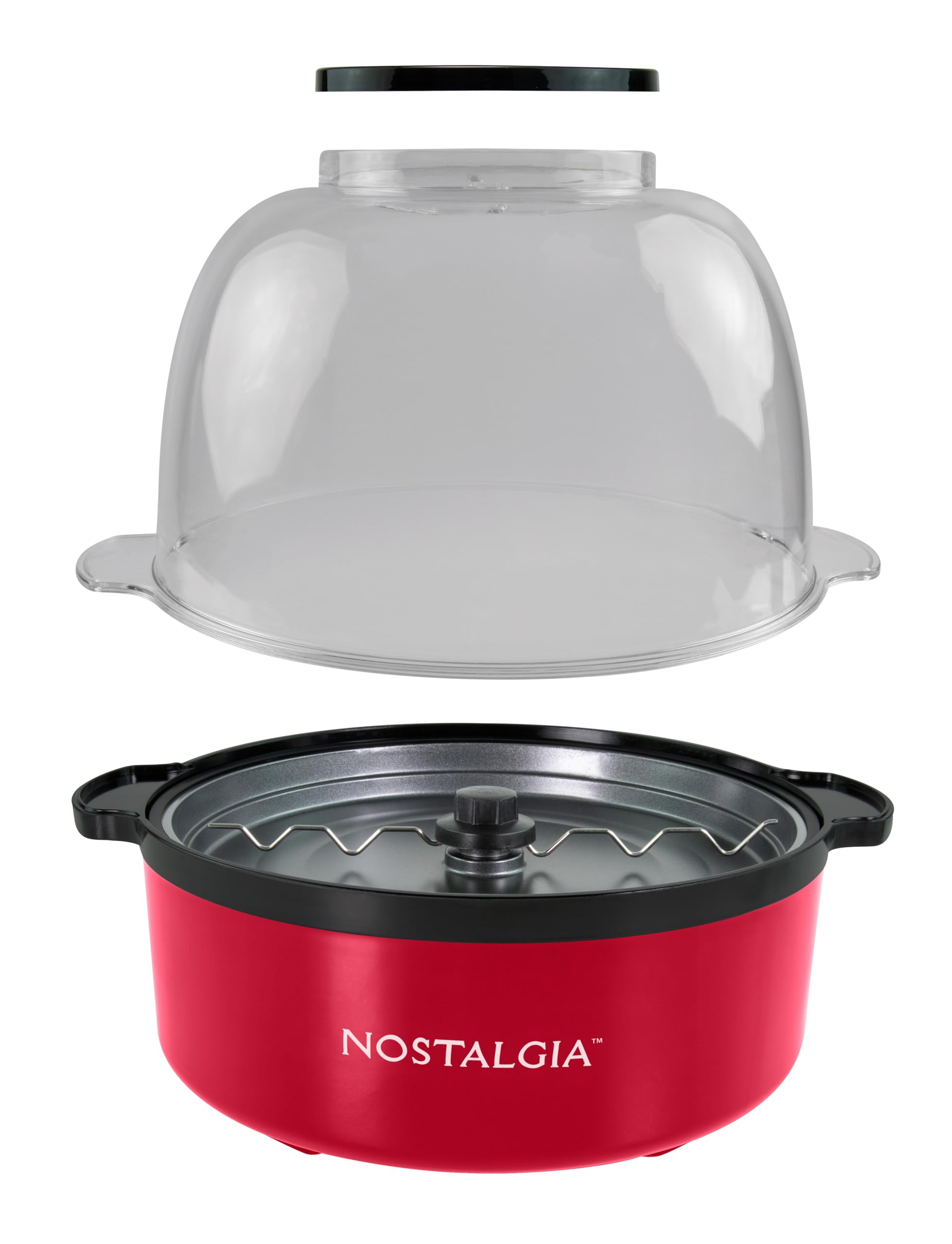 Foto 3 pulgar | Mezclador Eléctrico Popcorn Maker Nostalgia Classic, 5.6 L, Rojo - Venta Internacional.
