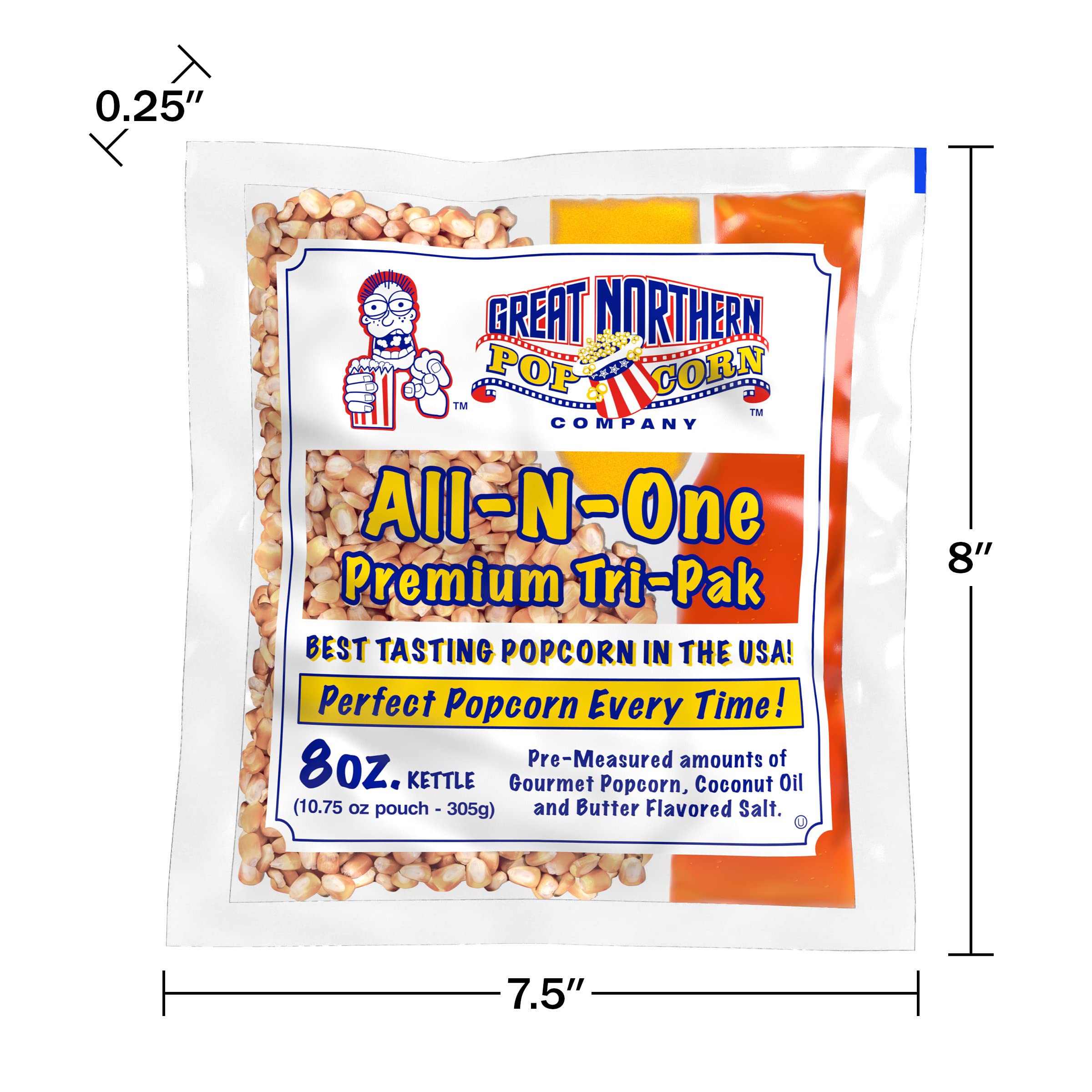 Foto 3 pulgar | Popcorn Great Northern Popcorn, Todo En Uno, 10.75 Oz, 24 Cajas - Venta Internacional.