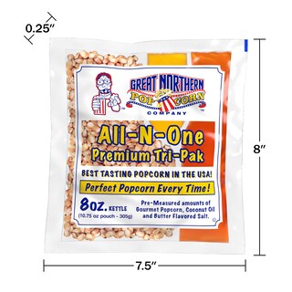 Foto 2 | Popcorn Great Northern Popcorn, Todo En Uno, 10.75 Oz, 24 Cajas - Venta Internacional.
