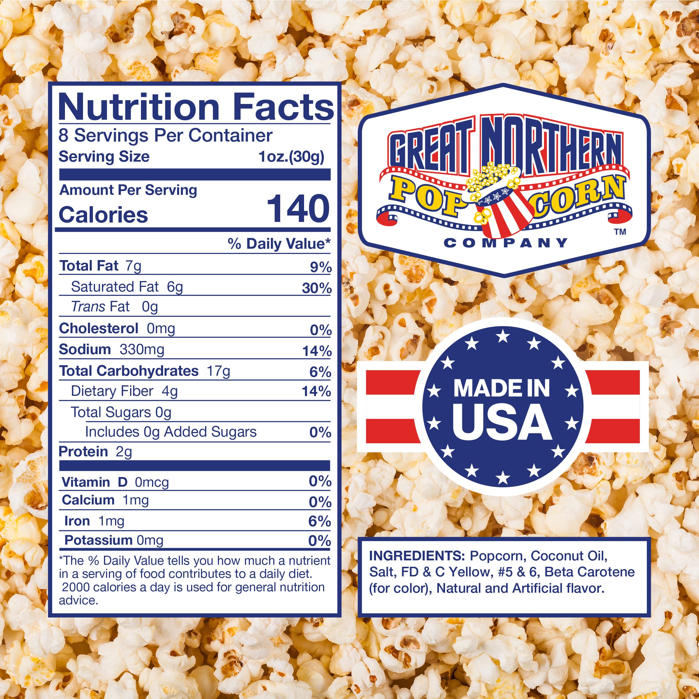 Foto 5 pulgar | Popcorn Great Northern Popcorn, Todo En Uno, 10.75 Oz, 24 Cajas - Venta Internacional.
