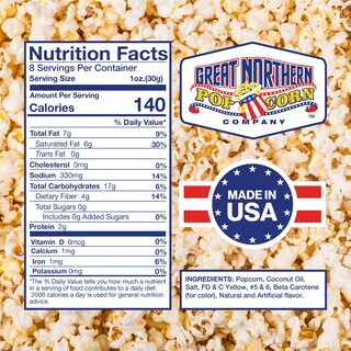Foto 4 | Popcorn Great Northern Popcorn, Todo En Uno, 10.75 Oz, 24 Cajas - Venta Internacional.