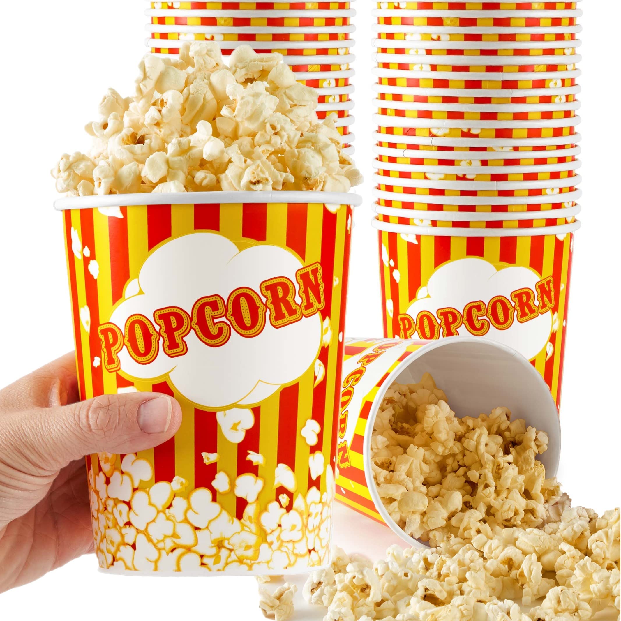 Foto 2 pulgar | Cubos Para Palomitas Stock Your Home  32 Oz (50 Unidades) Desechables - Venta Internacional.