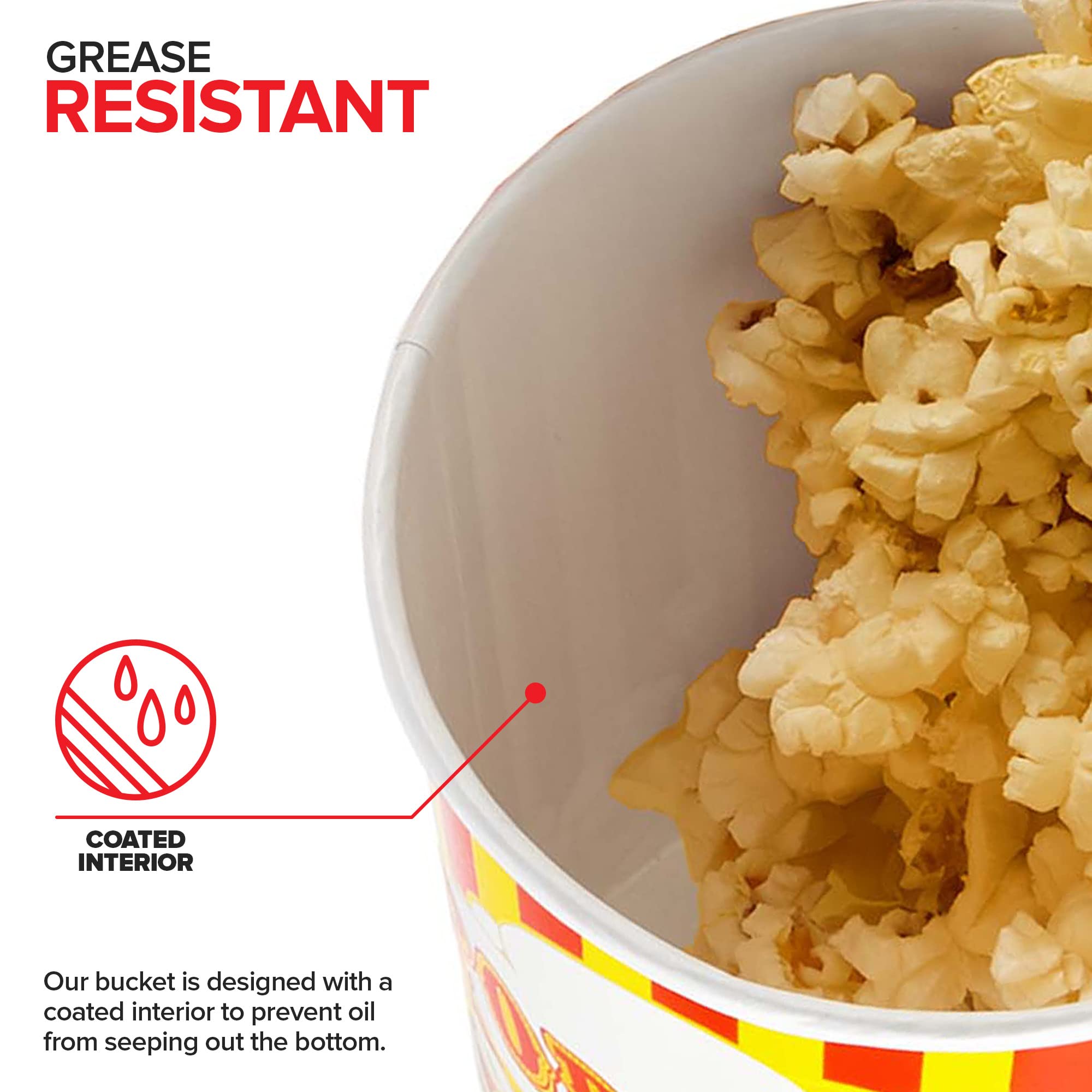 Foto 4 pulgar | Cubos Para Palomitas Stock Your Home  32 Oz (50 Unidades) Desechables - Venta Internacional.