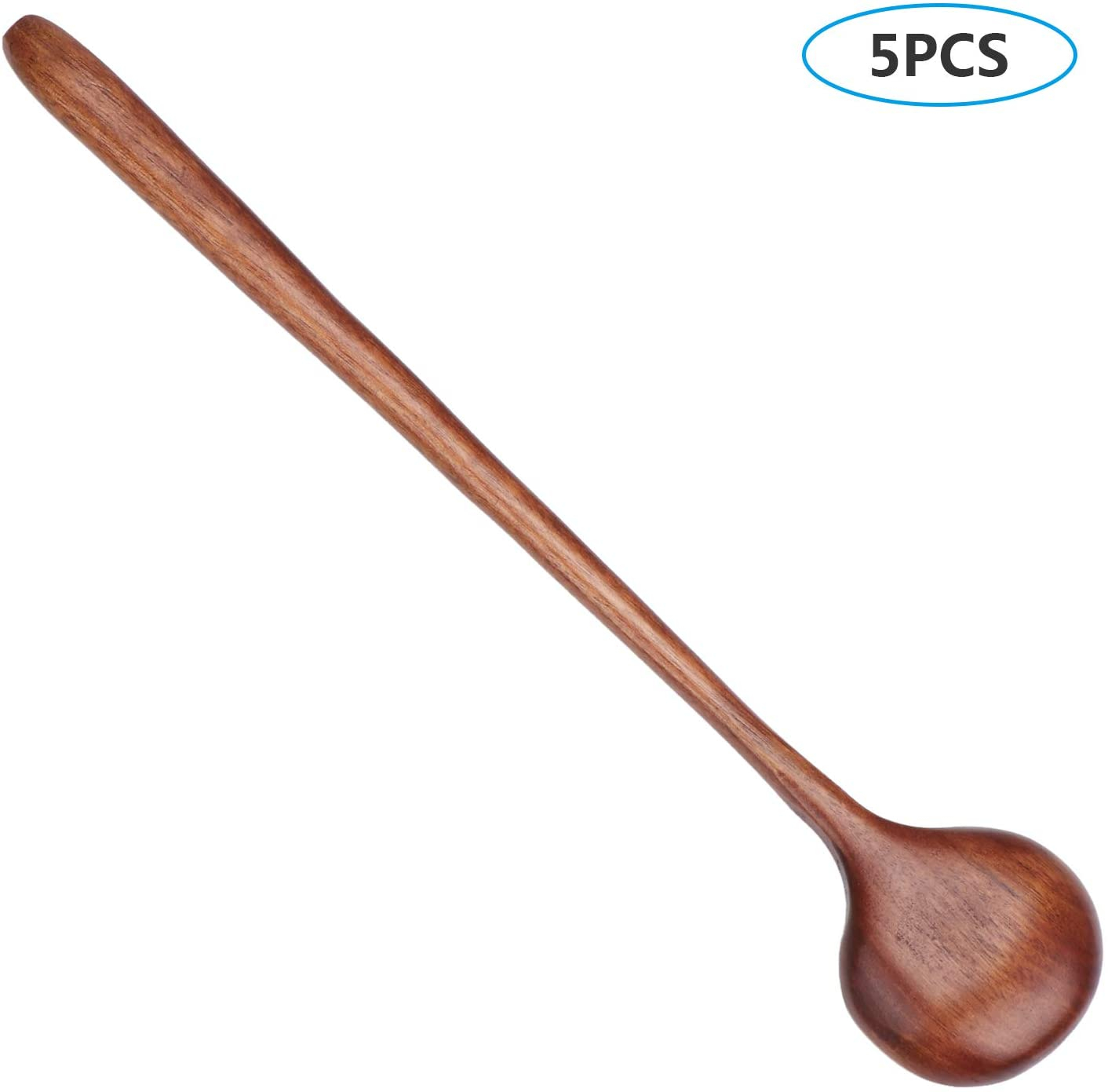 Foto 6 pulgar | Venta Internacional- Juego de Cucharas de Madera para Sopa Jieyou Long Nanmu Wood 5 Piezas