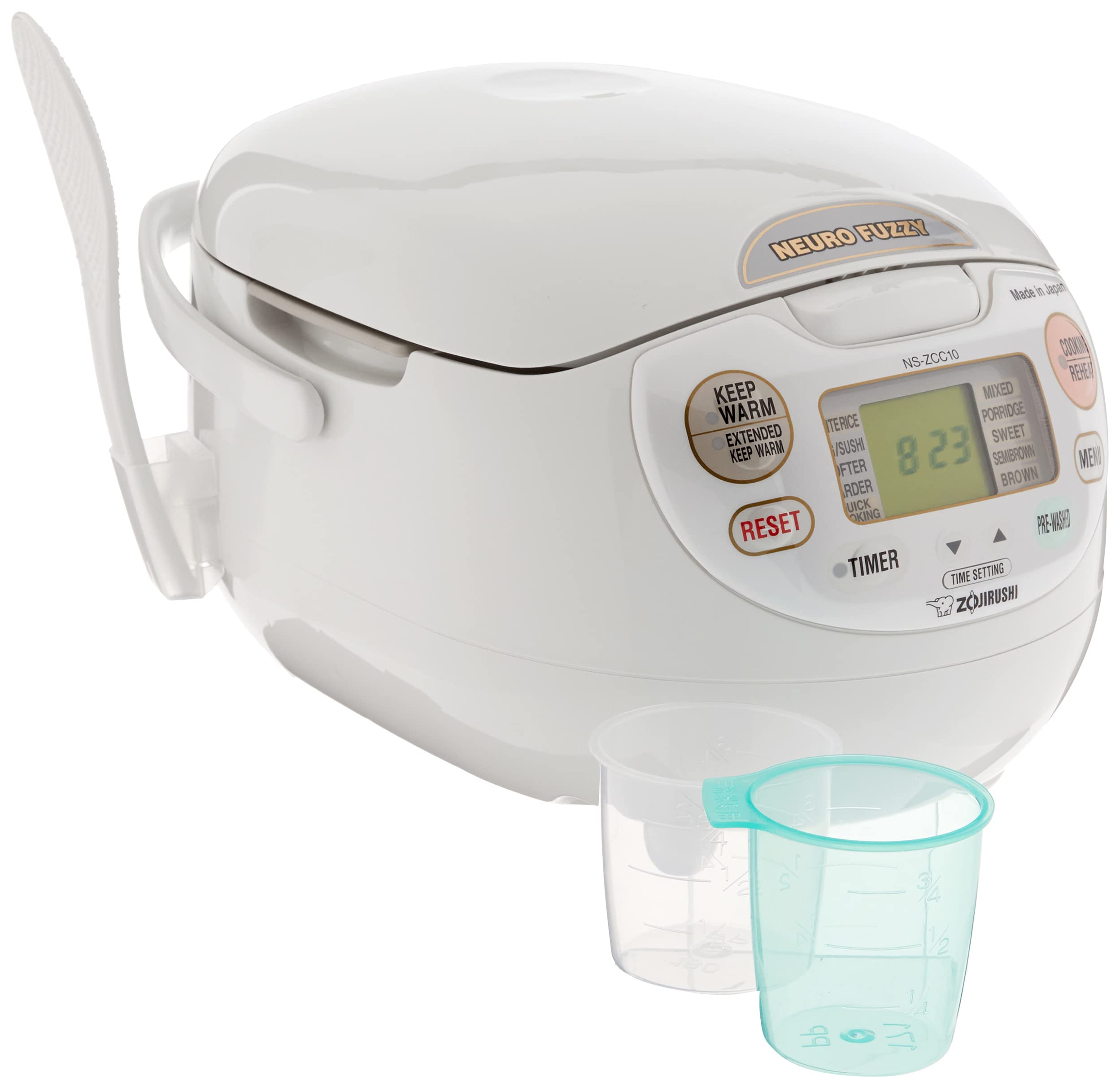 Foto 3 pulgar | Arrocera Zojirushi Ns-zcc10 Neuro Fuzzy 1 Litro Blanca 5.5 Tazas - Venta Internacional