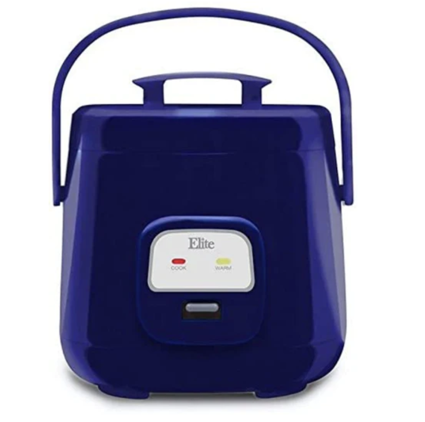 Mini Arrocera Vaporera Elite Erc-135bl Con 4 Tazas Azul