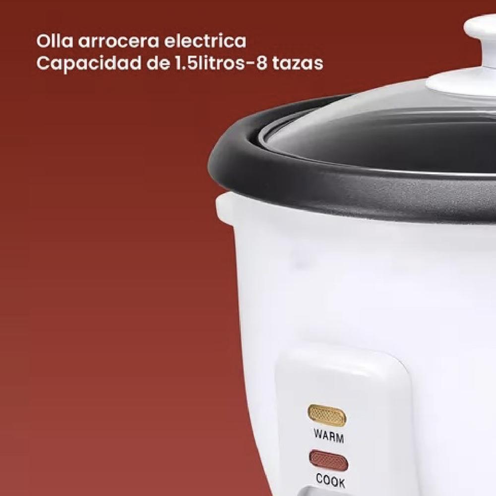 Foto 3 | Arrocera Eléctrica A Vapor 1.5 Litros 8 Tazas