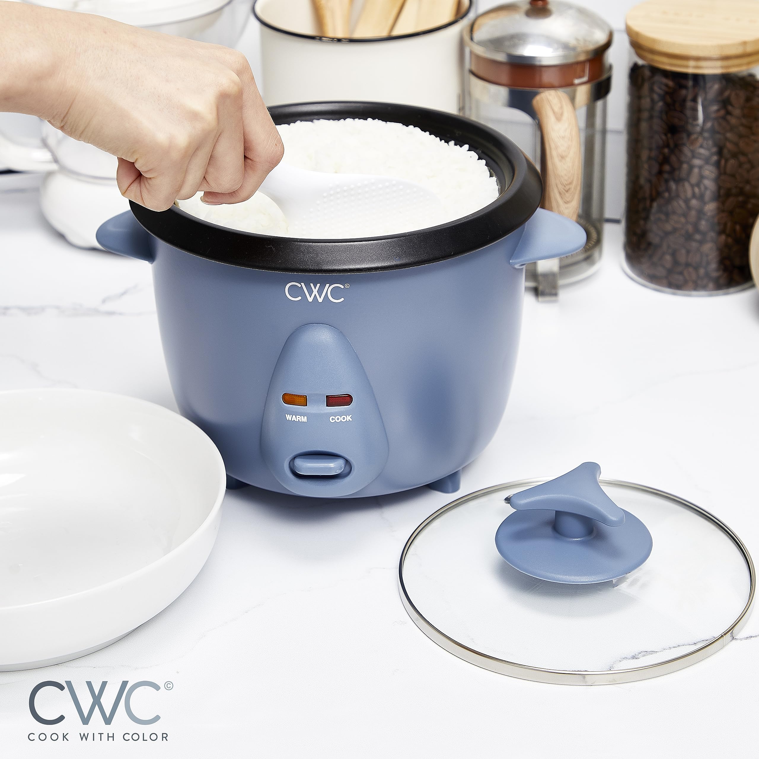 Foto 7 pulgar | Arrocera Cook With Color, 6 Tazas, 300 W, Cocina 0.6 L Para 6 Tazas - Venta Internacional.