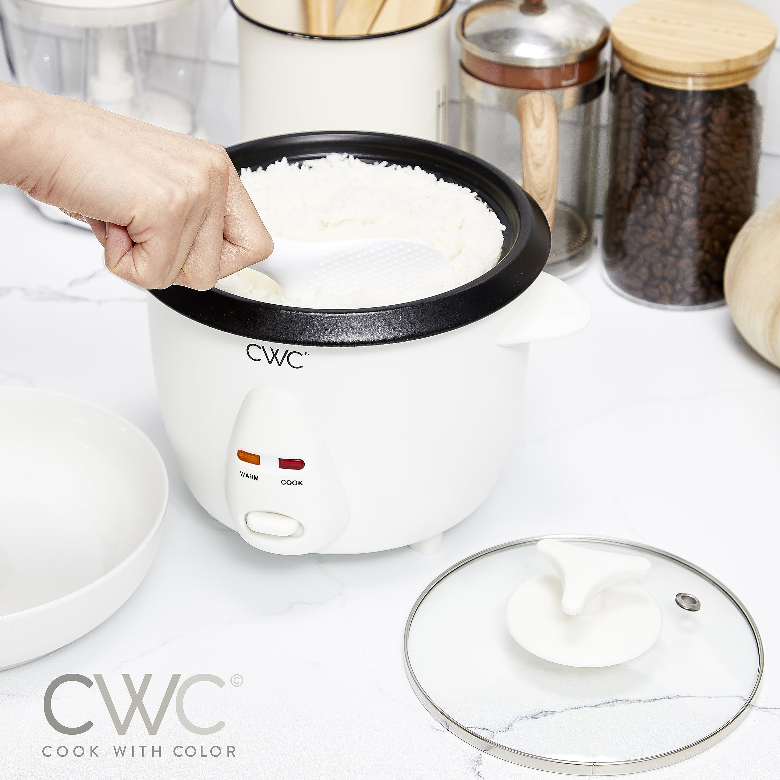 Foto 7 pulgar | Arrocera Cook With Color, 6 Tazas, 300 W, Cocina 0.6 L Para 6 Tazas - Venta Internacional.