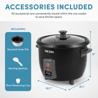 Foto 4 | Hervidor De Arroz Y Cereales Aroma Housewares Arc-363ngb 1,5 L - Venta Internacional.