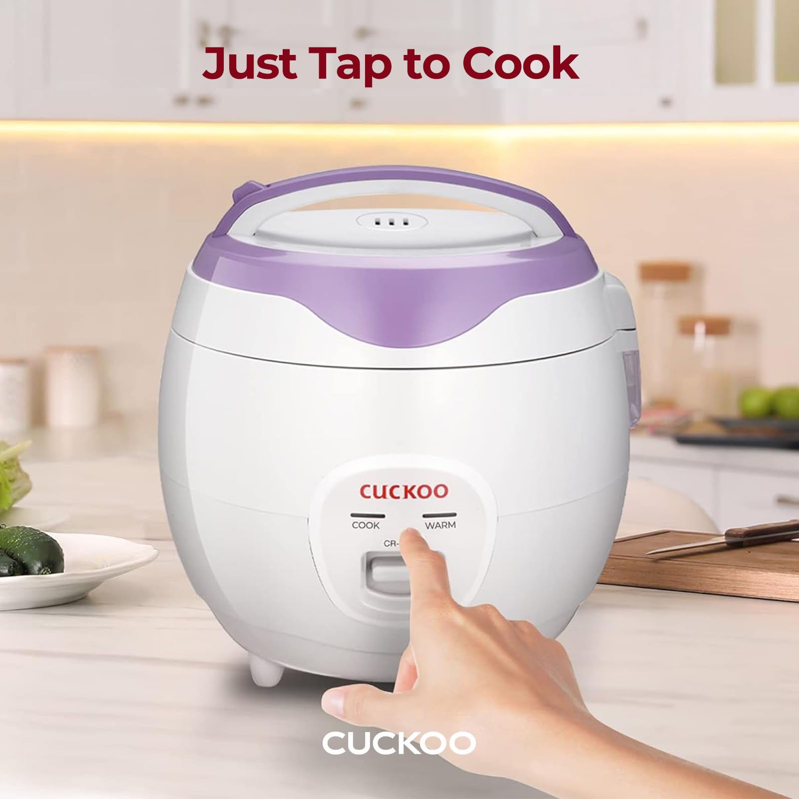 Foto 4 pulgar | Arrocera Cuckoo Basic Cr-0671v, 1,4 L, 6 Tazas, Color Blanco Y Morado - Venta Internacional.