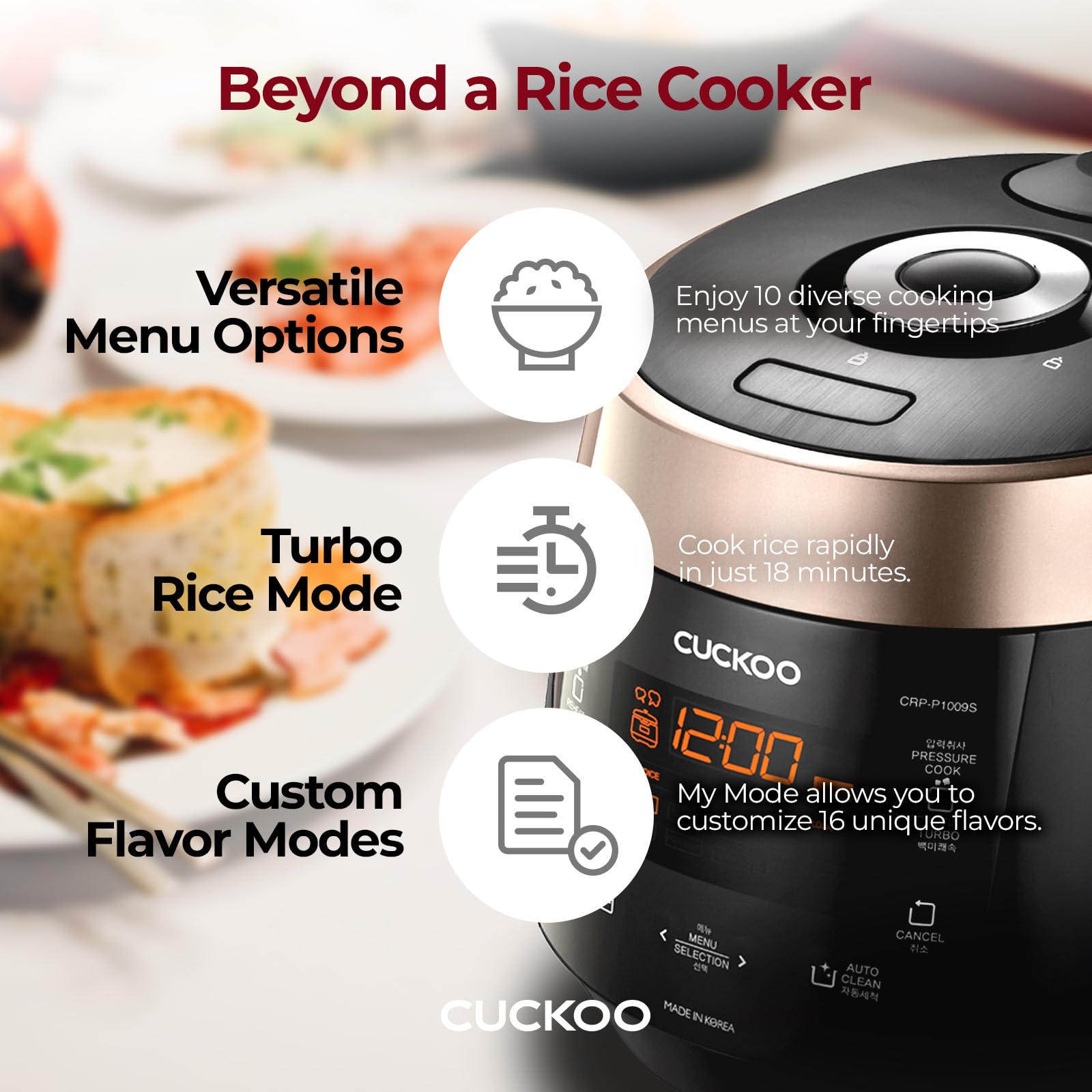 Foto 4 pulgar | Hervidor De Arroz Cuckoo High, Eléctrico, 6 Tazas, Para Calentar A Presión - Venta Internacional.