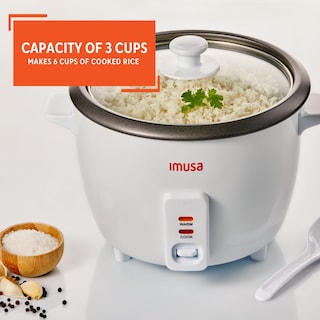 Foto 4 | Arrocera Imusa Usa Gau-00011 Eléctrica 0,7/1,4 L Blanca - Venta Internacional.