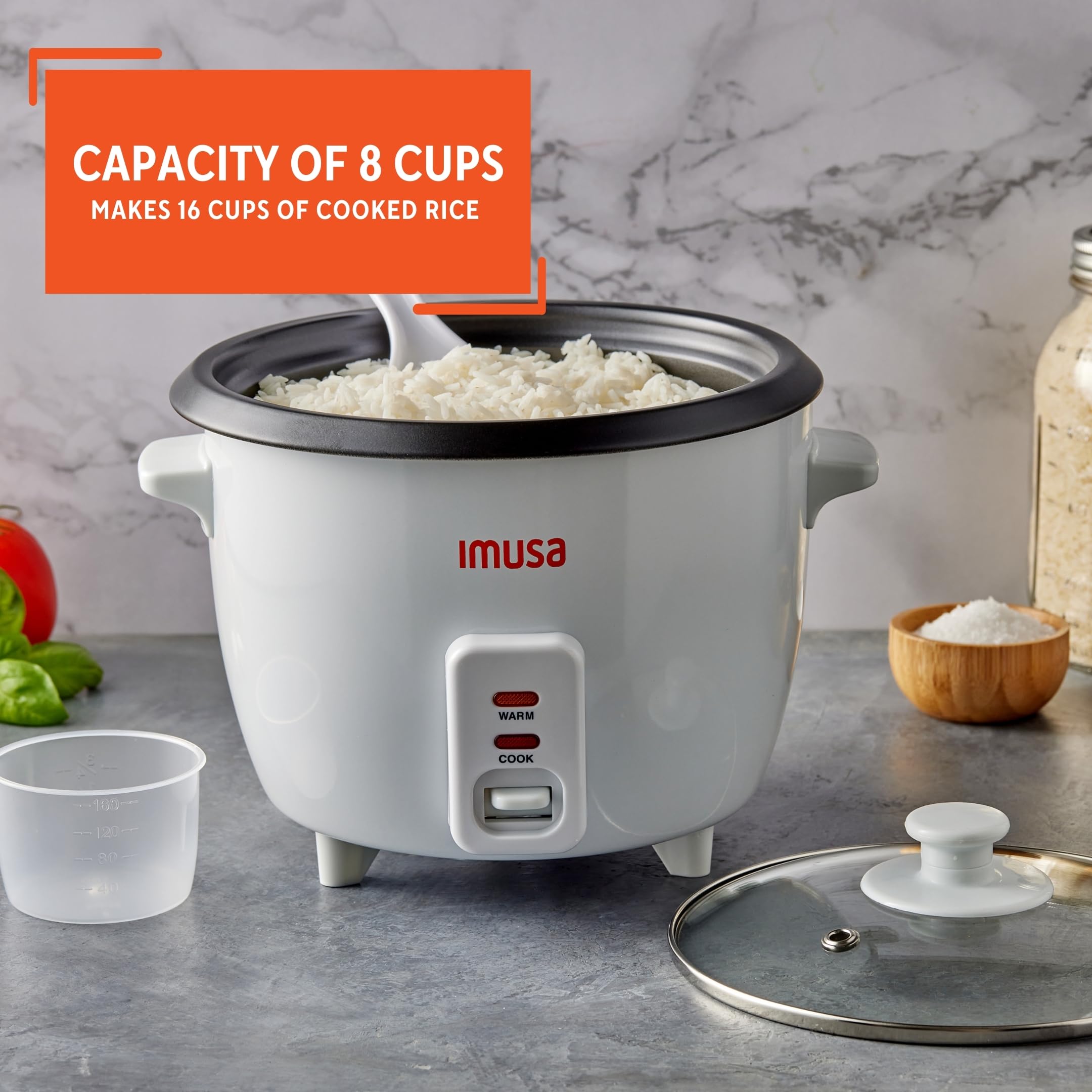 Foto 4 | Arrocera Imusa Usa Gau-00013 Eléctrica, 2 L, 8 Tazas (sin Cocinar) - Venta Internacional.