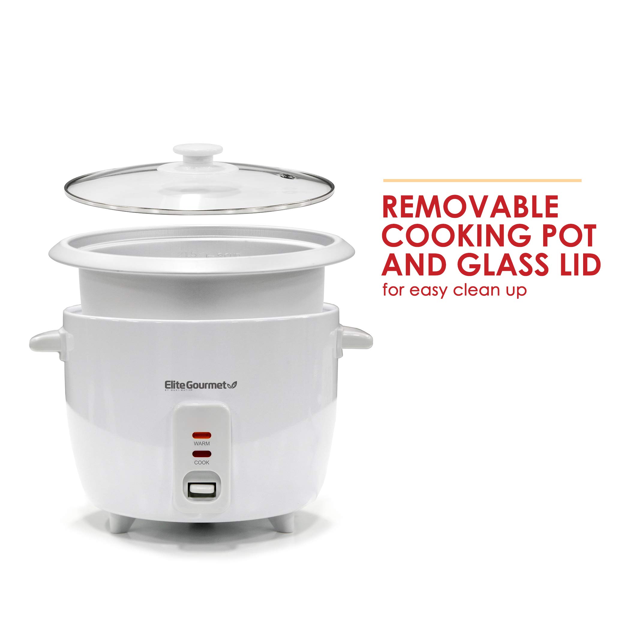 Foto 2 | Arrocera Elite Gourmet Erc-003 Eléctrica, 6 Tazas, Color Blanco - Venta Internacional.