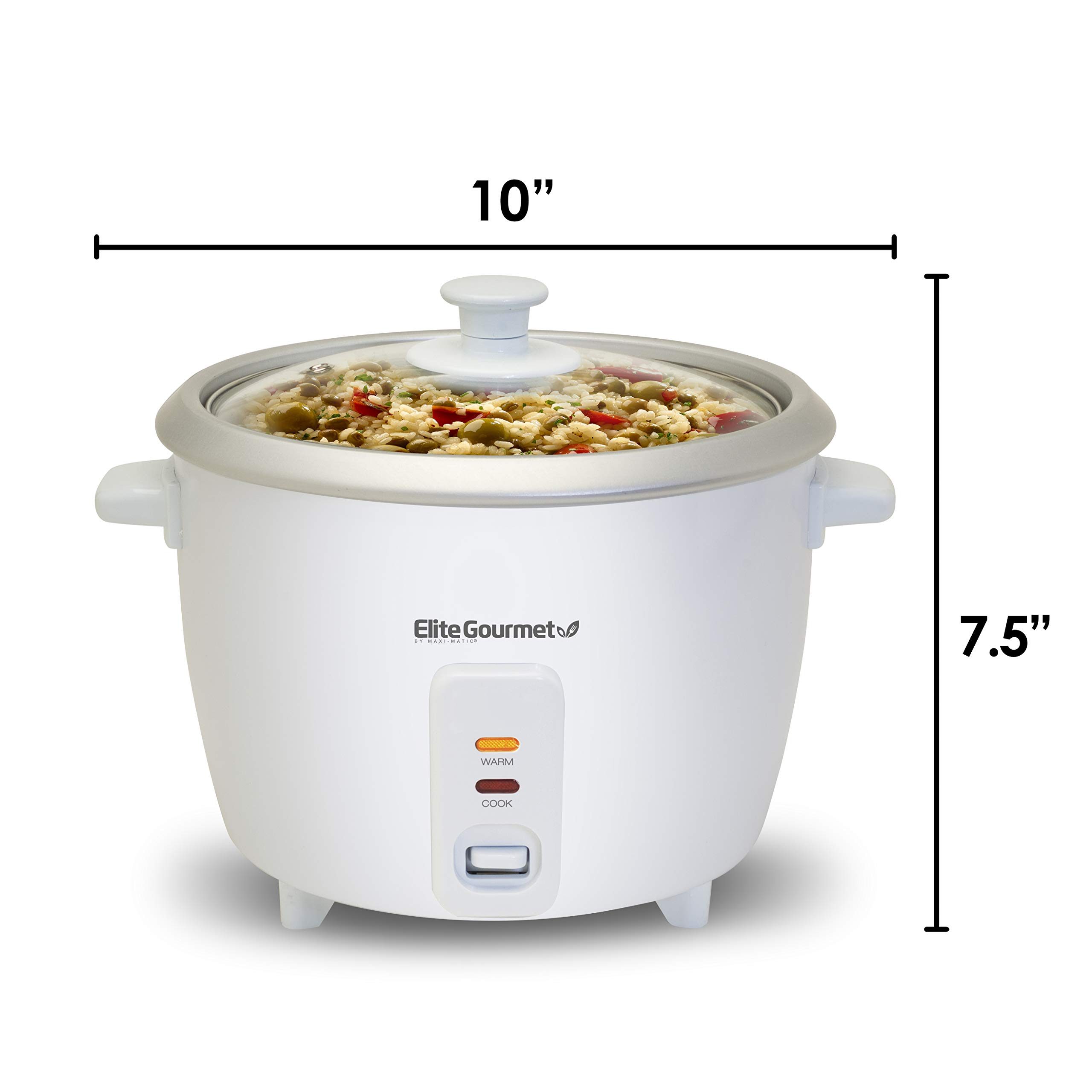 Foto 6 pulgar | Arrocera Elite Gourmet Erc-003 Eléctrica, 6 Tazas, Color Blanco - Venta Internacional.