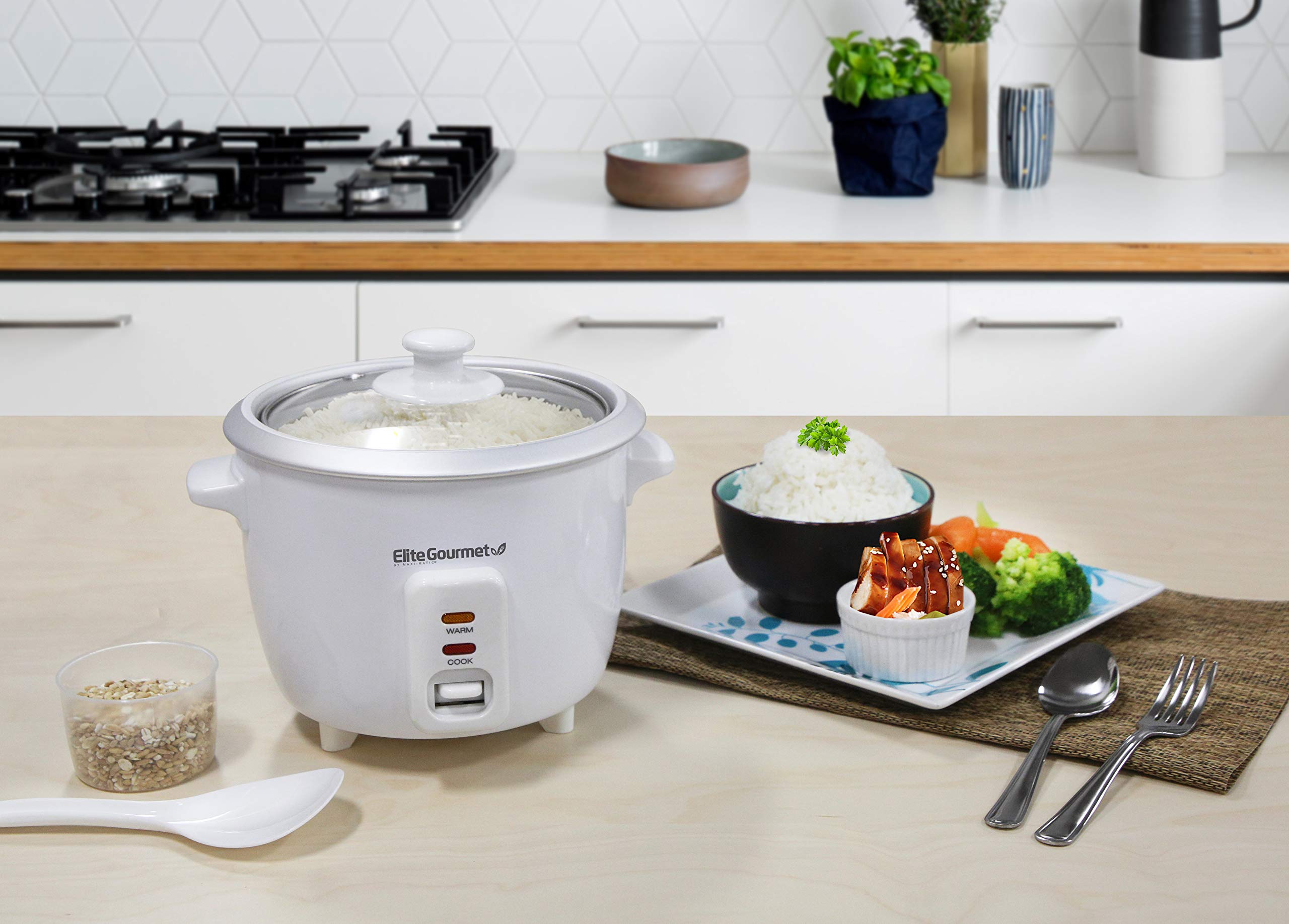 Foto 8 pulgar | Arrocera Elite Gourmet Erc-003 Eléctrica, 6 Tazas, Color Blanco - Venta Internacional.