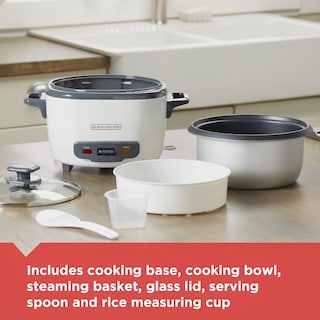 Foto 4 | Olla Arrocera Black+decker, 16 Tazas, 8 Tazas, Sin Cocinar, Cesta Para Cocinar Al Vapor - Venta Internacional.