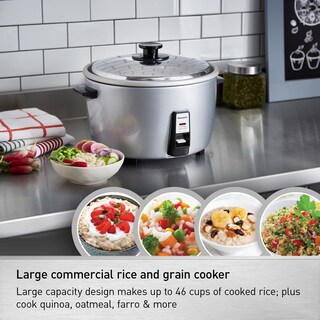 Foto 3 | Arrocera Panasonic Sr-42hzp Para 46 Tazas (cocida), Color Plateado - Venta Internacional.
