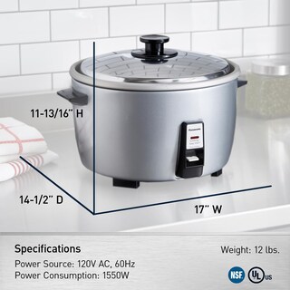 Foto 6 | Arrocera Panasonic Sr-42hzp Para 46 Tazas (cocida), Color Plateado - Venta Internacional.