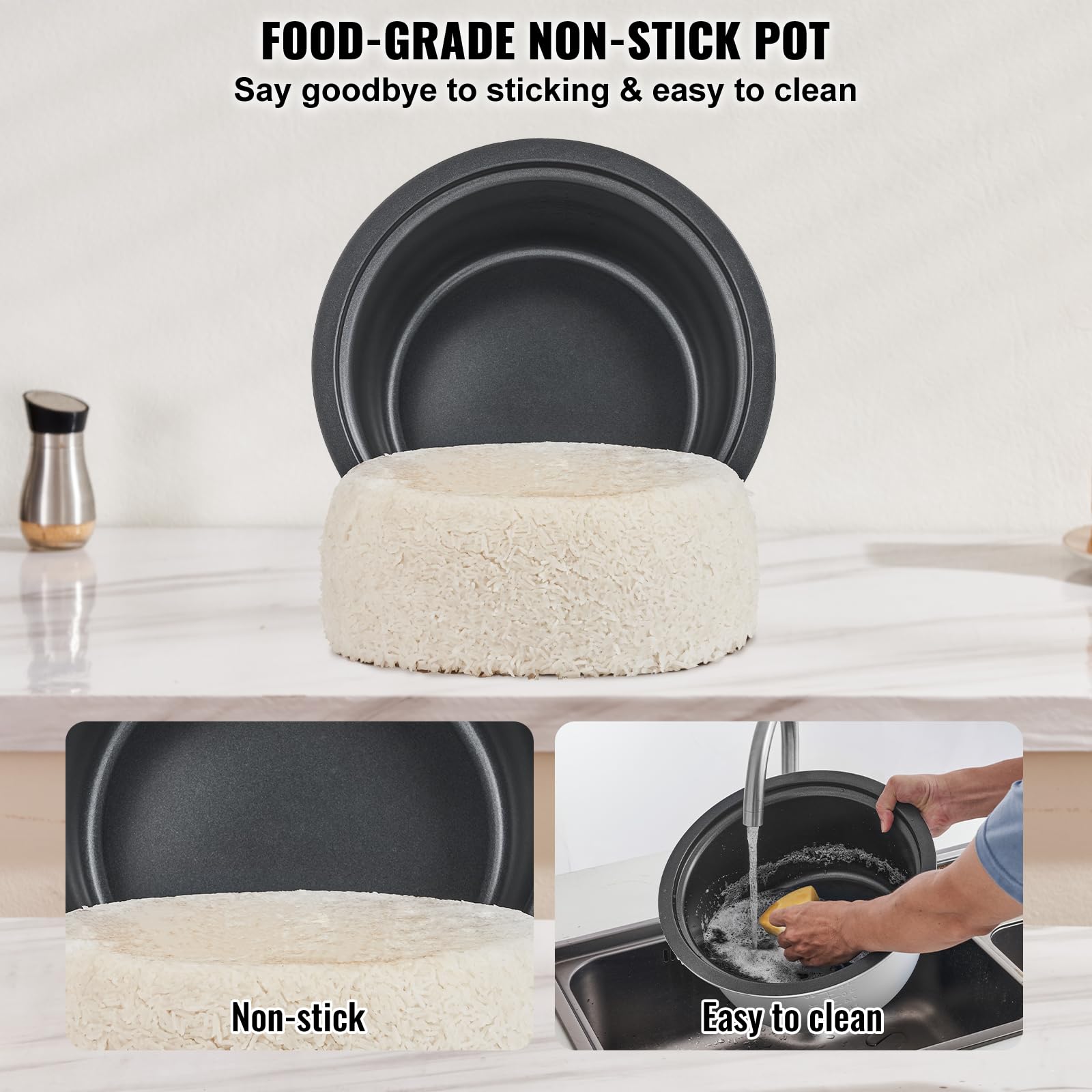 Foto 5 pulgar | Arrocera Vevor Commercial  10.57 Cuartos De Galón  50 Tazas De Arroz Cocido - Venta Internacional.