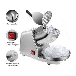 Foto 2 | Maquina Raspados Triturador Hielo Triturador Cuchillo Doble Eo Safe Imports Esi-20320 Plata