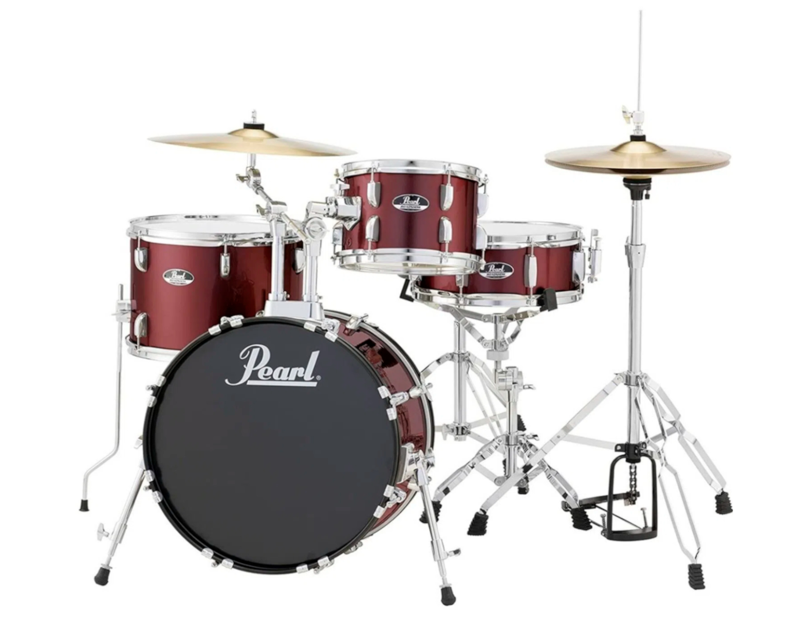 Batería Pearl Road Show RS584-C-91 4 piezas Color Red Wine