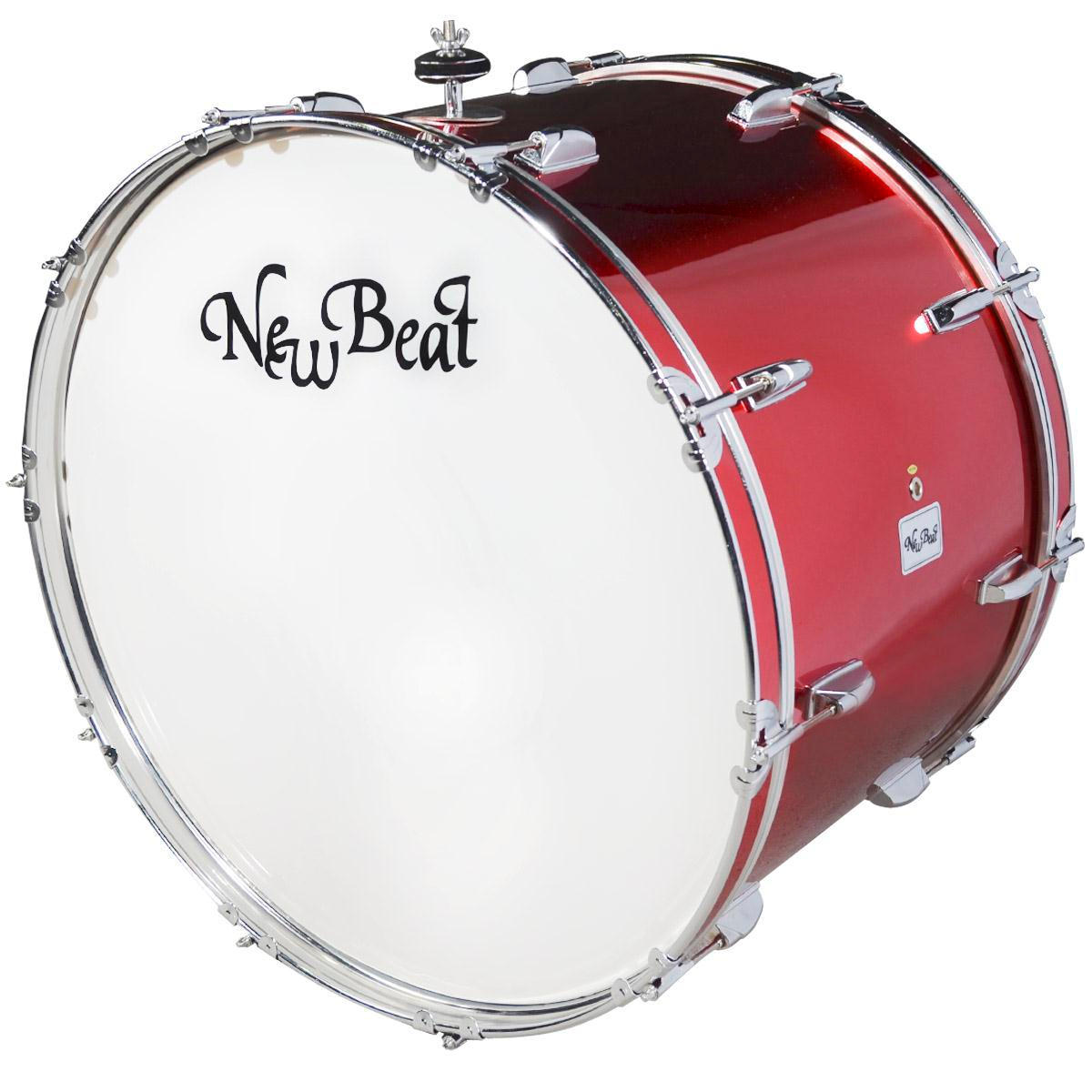 Foto 2 pulgar | Tambora New Beat NBMD-2216C Roja 22 X 16 Pulgadas y Baquetón