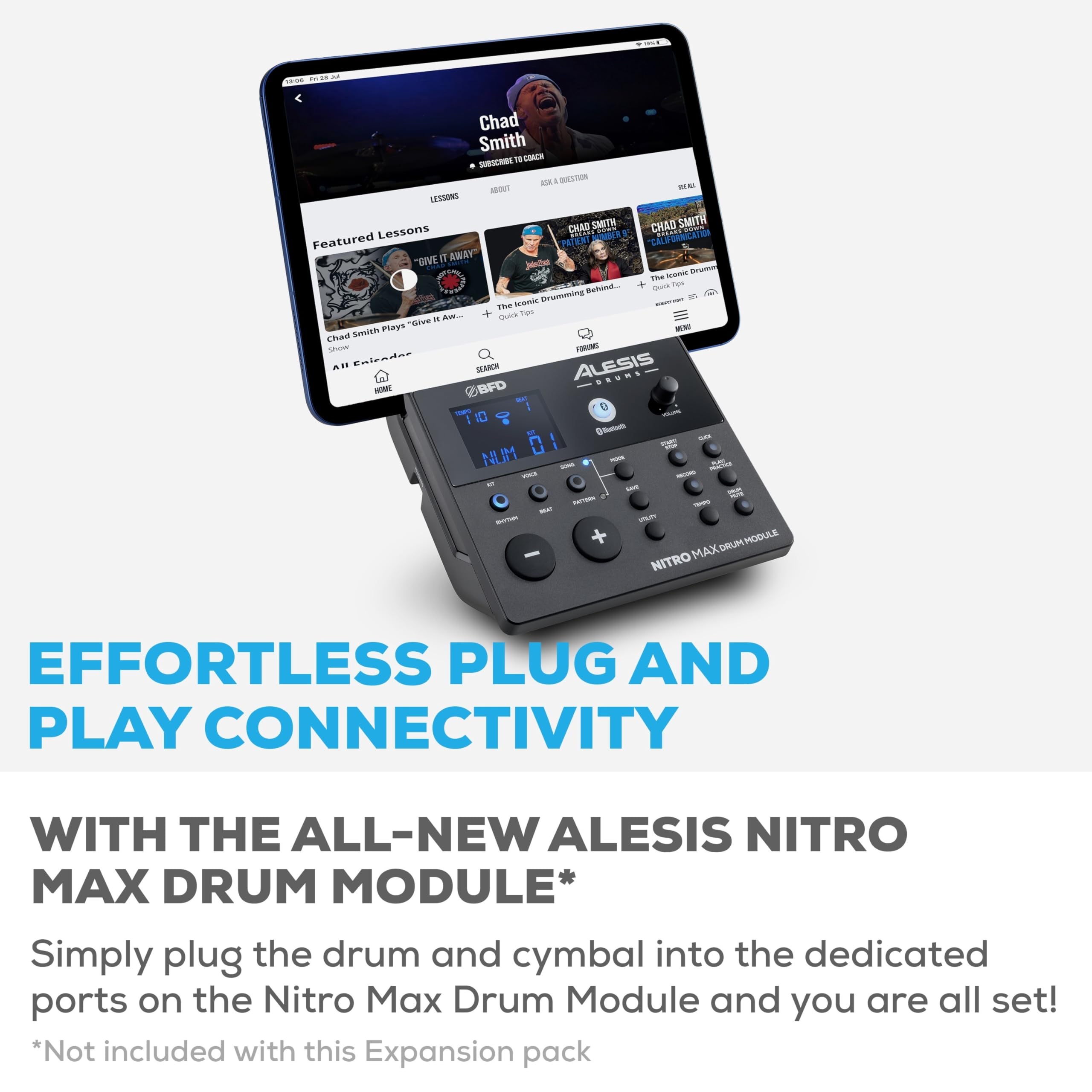 Foto 5 | Set De Batería Expansion Alesis Nitro Max Con Mesh Tom Pad Y 10 Platillos - Venta Internacional.
