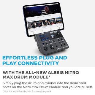 Foto 5 | Set De Batería Expansion Alesis Nitro Max Con Mesh Tom Pad Y 10 Platillos - Venta Internacional.