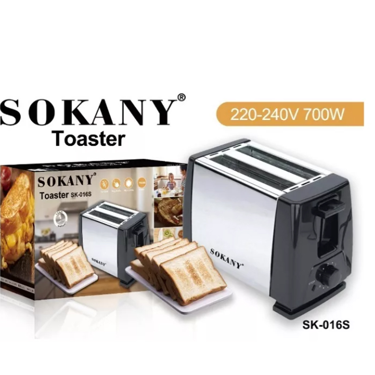 Foto 7 pulgar | Tostador de Pan Sokany con 6 Niveles de Tostado