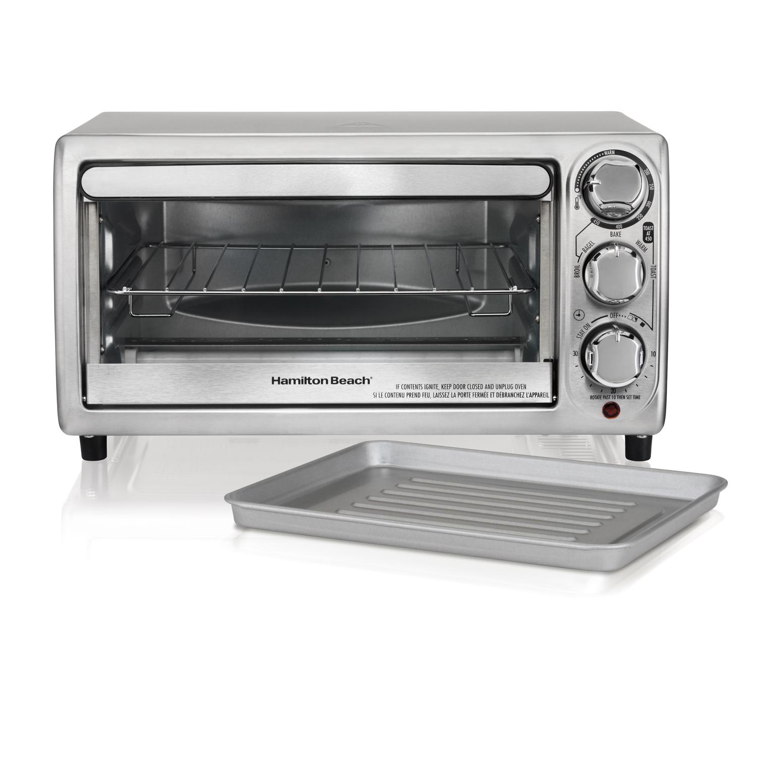 Horno Tostador Hamilton Beach 31143 Bagel Hornear Asar color Gris