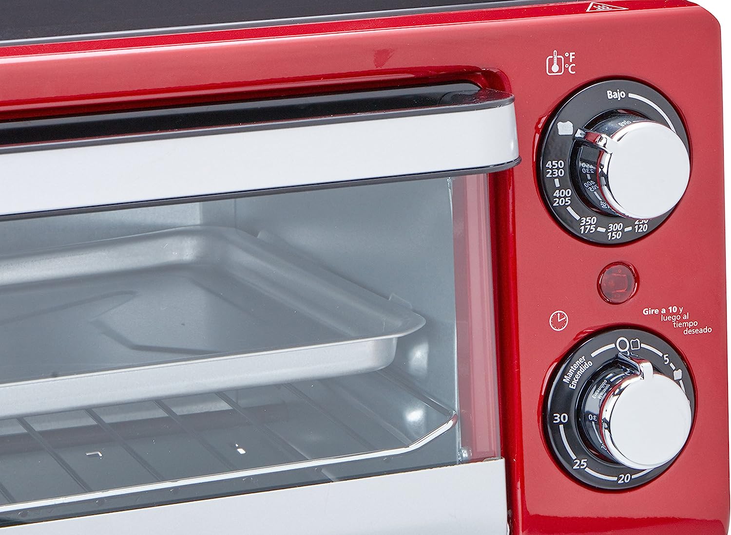 Foto 5 pulgar | Horno Tostador Electrico Oster Rojo 10 Litros Tssttv10ltr