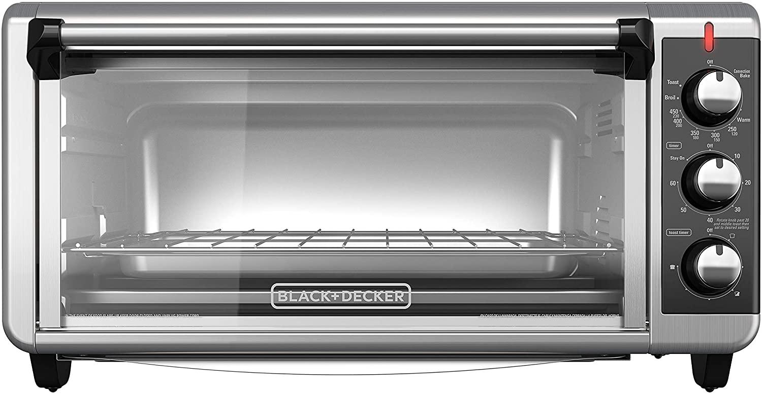 Horno Tostador Electrico Convección Black+Decker TO3250XSB color Plata