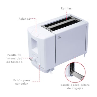 Foto 4 | Tostador de Pan RCA Rc-t1 Blanco