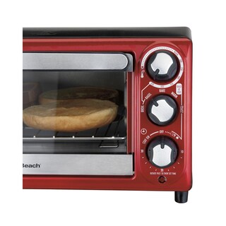 Foto 2 | Horno Tostador Hamilton Beach color Rojo 31146 para 4 Rebanadas