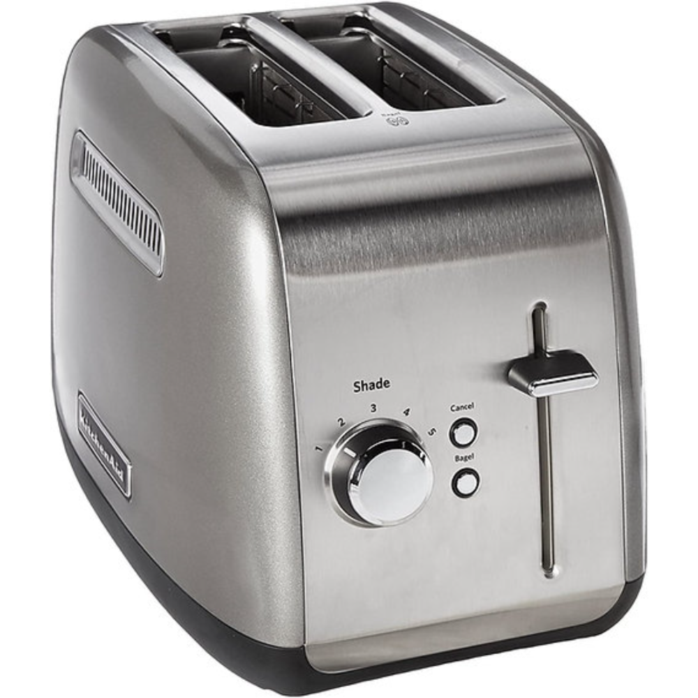 Tostador 2 Rebanadas KitchenAid KMT2115CU color Plata Palanca de Elevación Manual