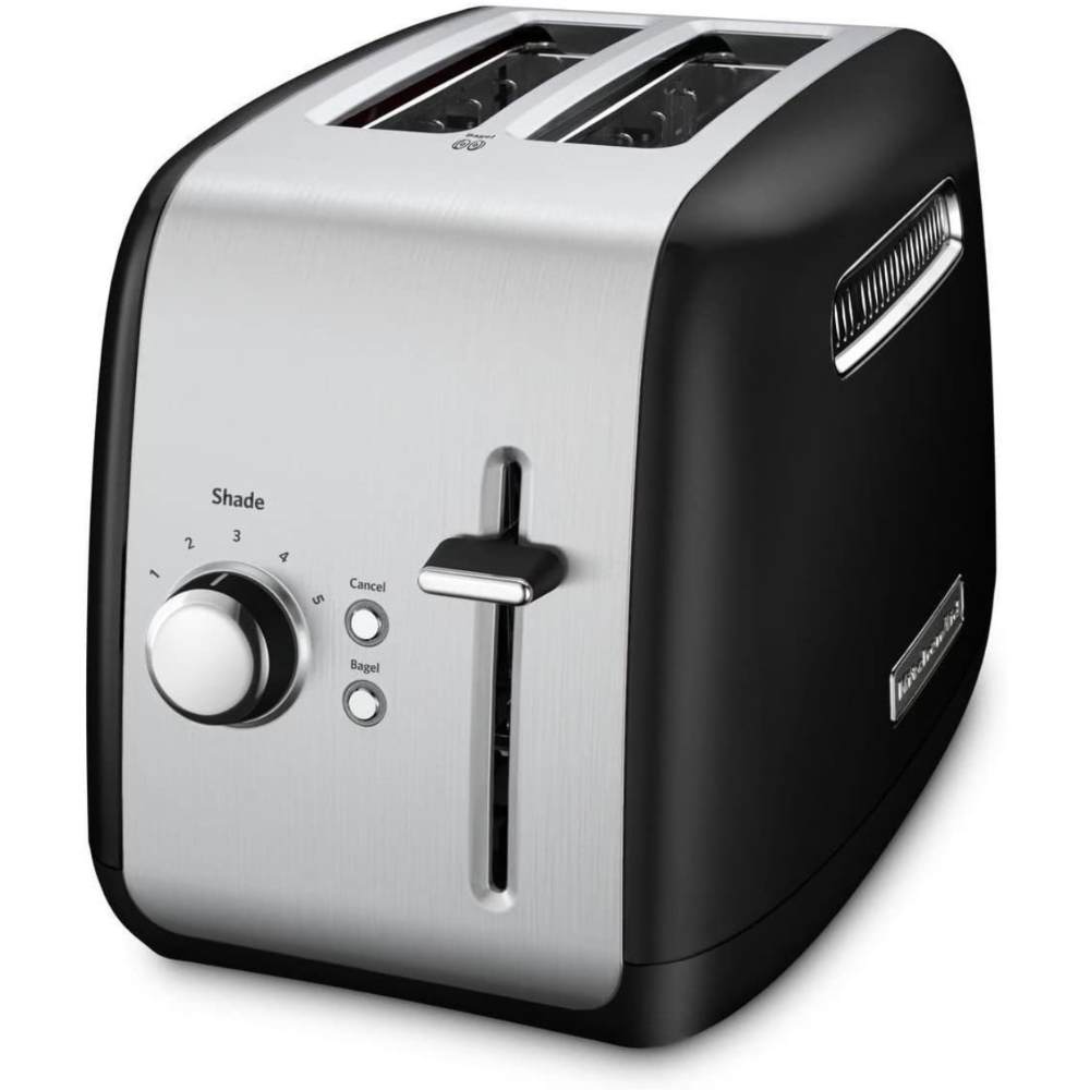 Tostador 2 Rebanadas KitchenAid KMT2115OB color Negro Palanca de Elevación Manual