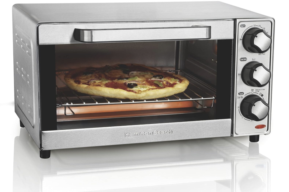 Hamilton Beach 31143 Horno Tostador, Plata, (toast, Bake, And Broil), Acero Inoxidable