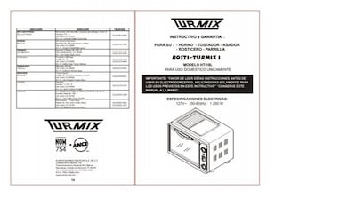 Foto 6 | Horno Asador Tostador Rosticero Freidora De Aire Rosti-max Turmix Tu48