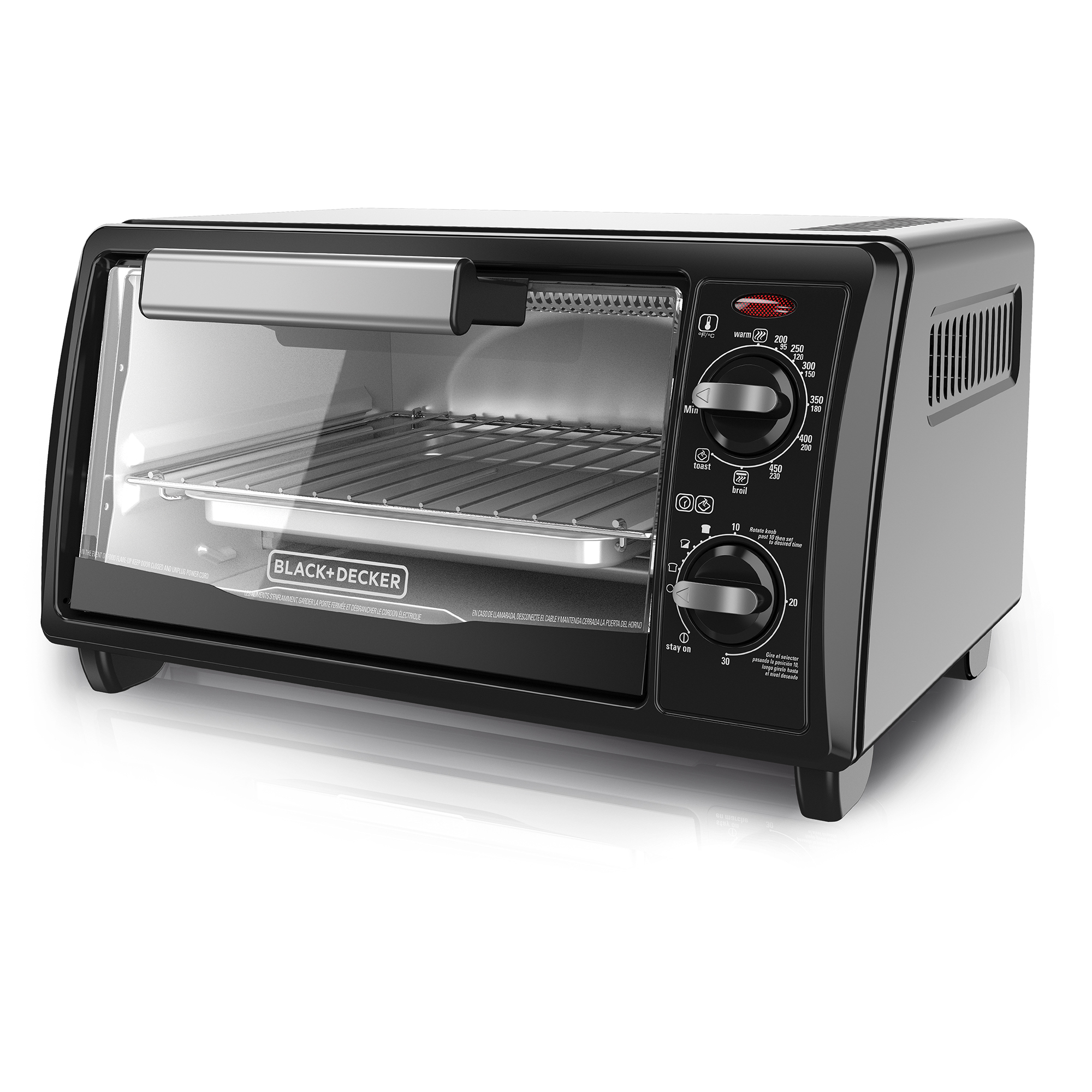 Horno Tostador Black+Decker 4 Rebanadas To1342b-mx Negro