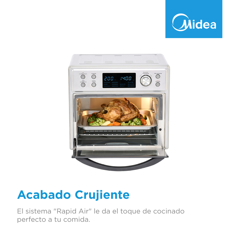 Foto 5 pulgar | Horno Eléctrico y Freidora  De Aire Midea Multi-oven 25l