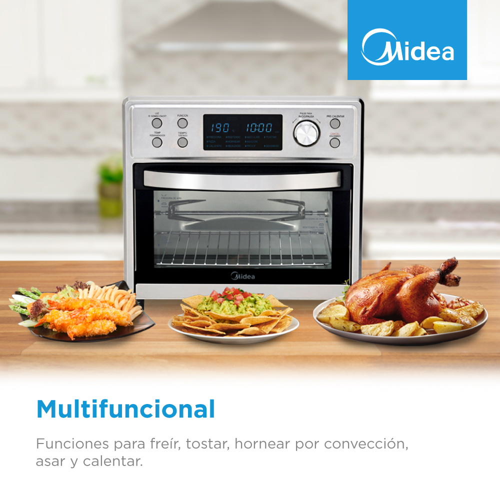 Foto 7 pulgar | Horno Eléctrico y Freidora  De Aire Midea Multi-oven 25l