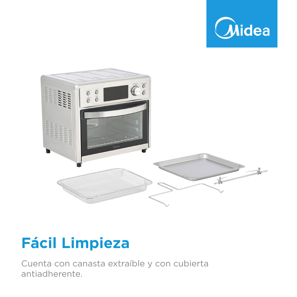 Foto 8 pulgar | Horno Eléctrico y Freidora  De Aire Midea Multi-oven 25l