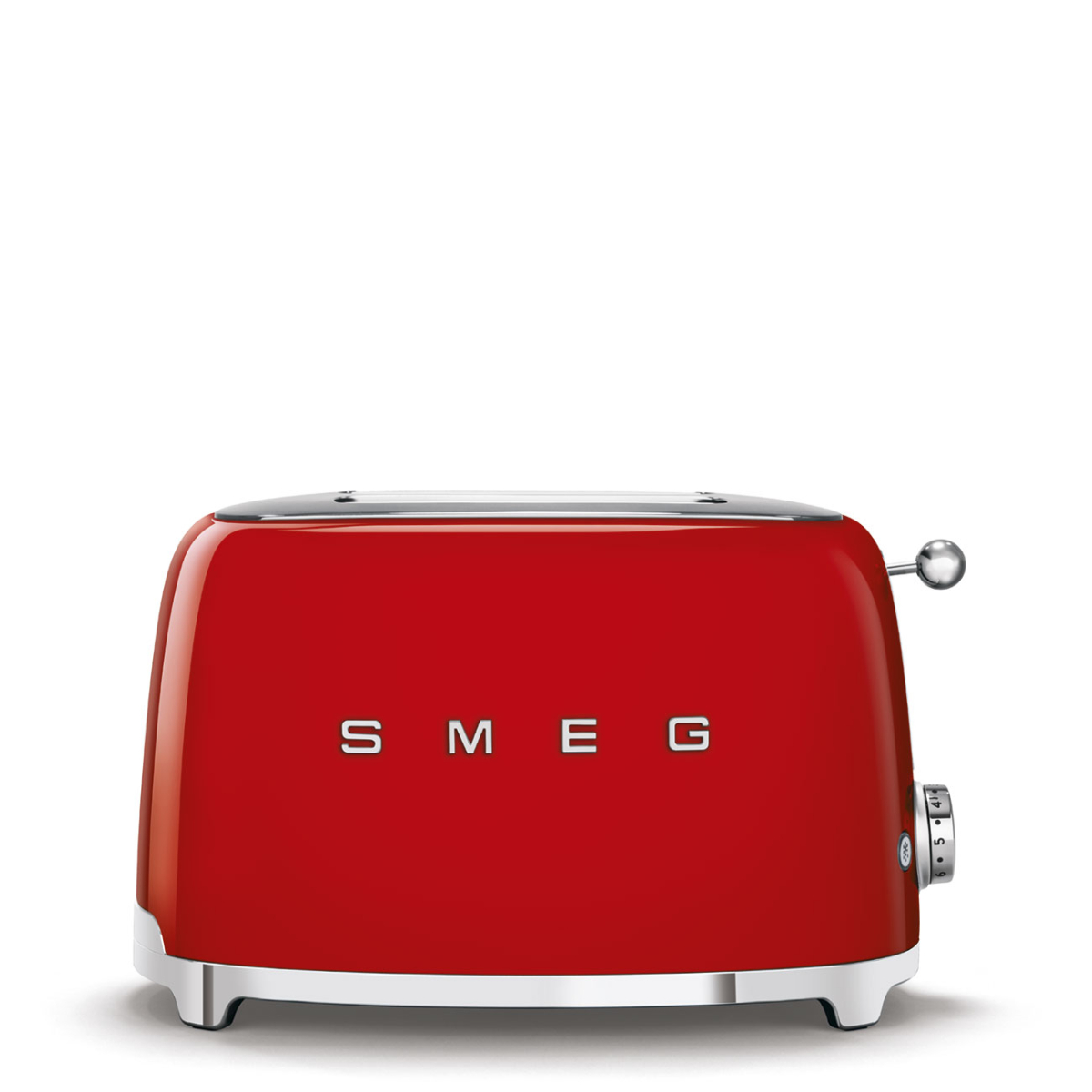 Tostador 2 Rebanadas Smeg Tsf01rdus Palanca De Elevación Manual Rojo