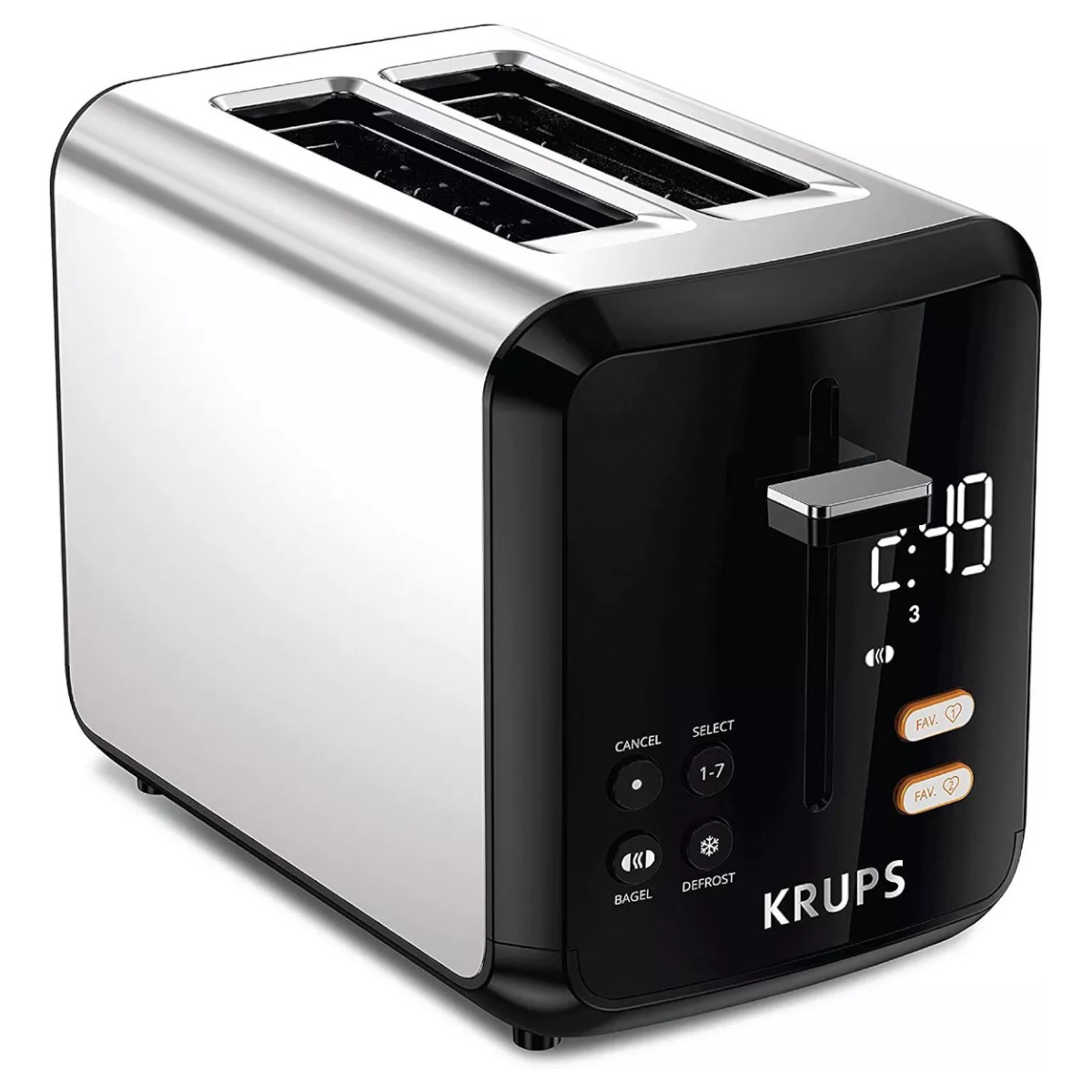 Tostador Digital Krups 2 Rebanadas 7 Niveles Temperatura