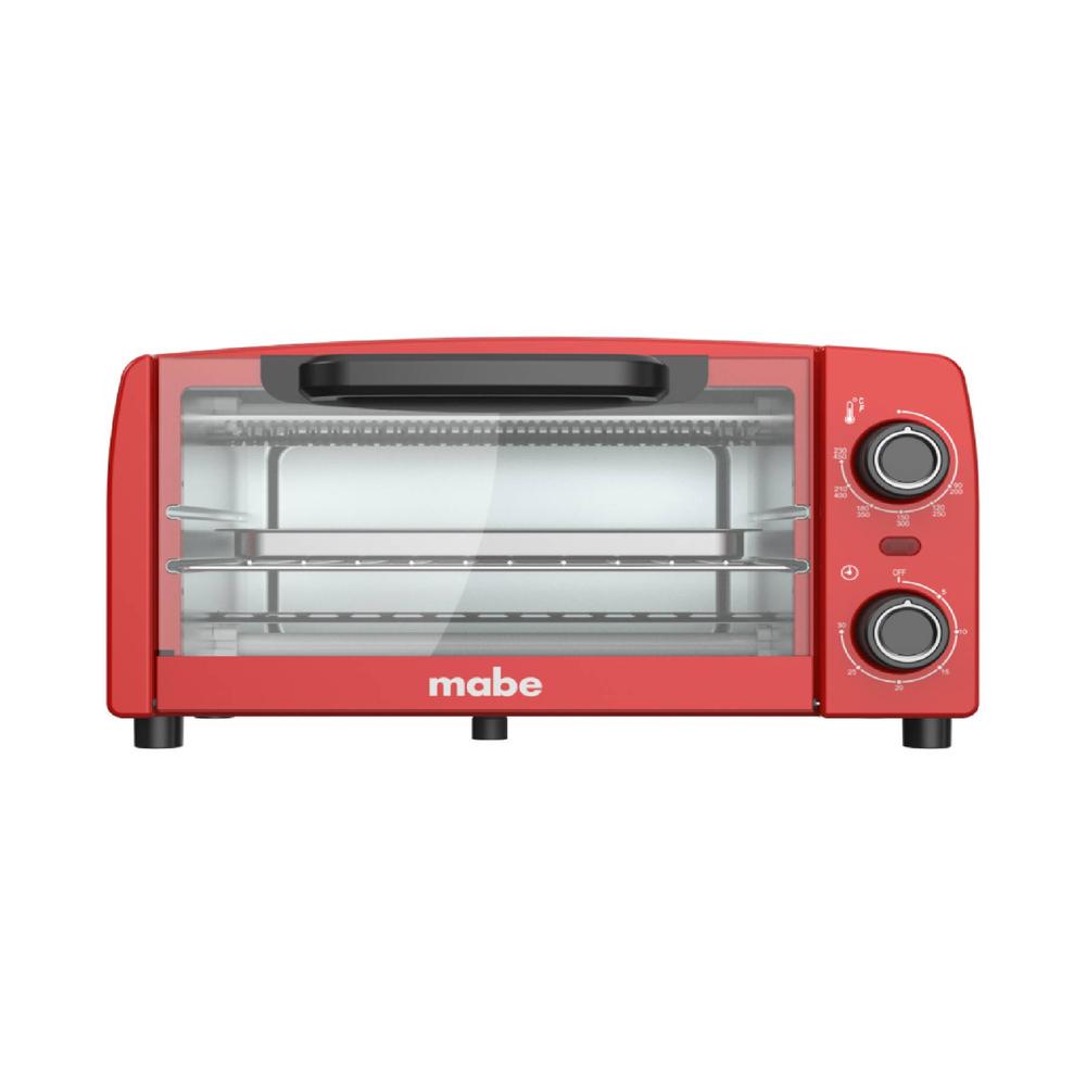 Horno Tostador 10 L Rojo Mabe Con Bandeja De Hornear