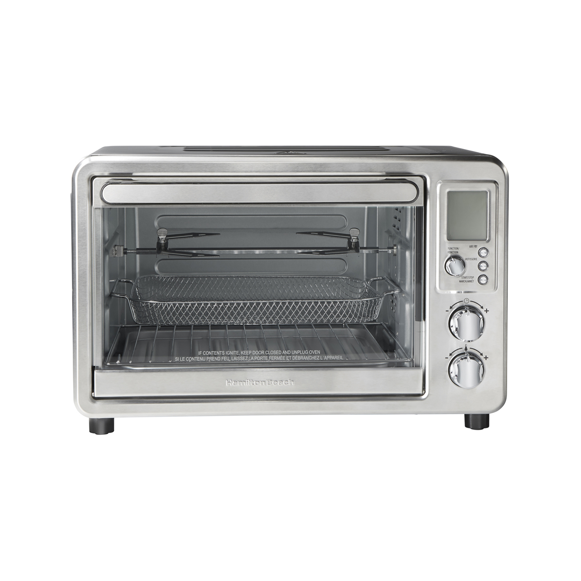 Horno Digital Con Freidora De Aire Plata Hb 6 Rebanadas